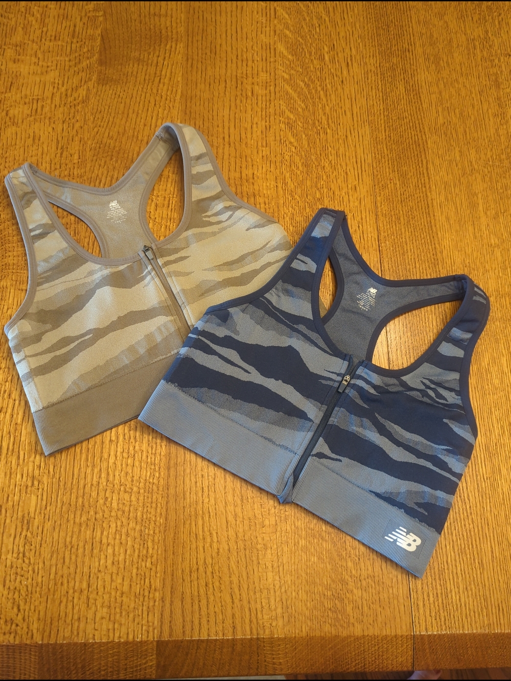 New Balance │Two │Women's │ Camo │Front Zip│ Sports Bras │Size XXL│ No Pads